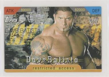 2006 Topps WWE Insider Restricted Access - Game Cards #DABA - Dave Batista