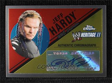 2007 Topps Heritage WWE Chrome Heritage II - Authentic Chromagraph #_JEHA - Jeff Hardy