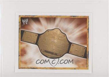 2008 Merlin WWE Heroes Stickers - Poster Stickers #P2 - World Heavyweight Championship Belt (Triple H)