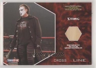2008 TRISTAR TNA Wrestling Cross the Line - Authentic Action Memorabilia - Gold #M-S - Sting /50