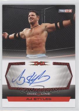 2008 TRISTAR TNA Wrestling Cross the Line - Autographs - Red #C-AJ - AJ Styles /25