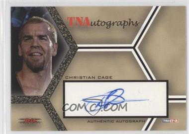 2008 TRISTAR TNA Wrestling Impact! - TNAutographs - Gold #A-CC.1 - Christian Cage /50