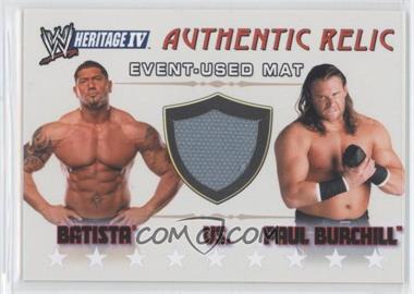 2008 Topps Heritage WWE IV - Authentic Relics #_BAPB - Batista, Paul Burchill