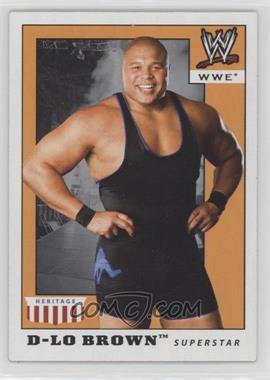 2008 Topps Heritage WWE IV - [Base] #14 - D'Lo Brown