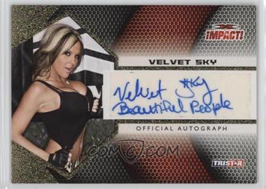 2009 TRISTAR TNA Impact! - Autographs - Gold #IA-60 - Velvet Sky /60