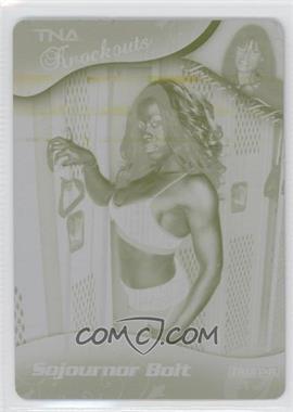 2009 TRISTAR TNA Wrestling Knockouts - [Base] - Printing Plate Yellow #44 - Sojournor Bolt /1