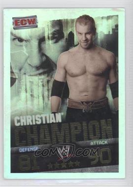 2009 Topps WWE Slam Attax Evolution - Gold Foil Champions #CH - Christian