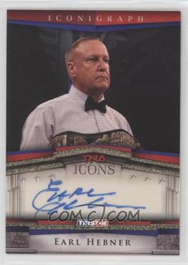 2010 TRISTAR TNA Icons - Iconigraphs - Gold #I9 - Earl Hebner /50