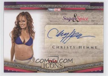 2010 TRISTAR TNA Icons - Sugar & Spice Autographs #SS8 - Christy Hemme