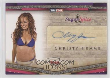 2010 TRISTAR TNA Icons - Sugar & Spice Autographs #SS8 - Christy Hemme