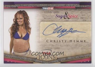 2010 TRISTAR TNA Icons - Sugar & Spice Autographs #SS8 - Christy Hemme