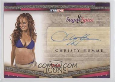 2010 TRISTAR TNA Icons - Sugar & Spice Autographs #SS8 - Christy Hemme