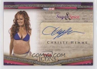 2010 TRISTAR TNA Icons - Sugar & Spice Autographs #SS8 - Christy Hemme