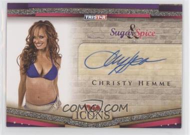 2010 TRISTAR TNA Icons - Sugar & Spice Autographs #SS8 - Christy Hemme