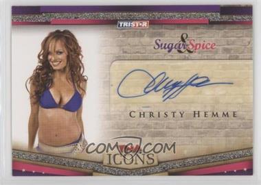 2010 TRISTAR TNA Icons - Sugar & Spice Autographs #SS8 - Christy Hemme