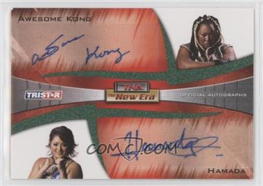 2010 TRISTAR TNA The New Era - Dual Autographs - Green #A2-13 - Awesome Kong, Hamada /25