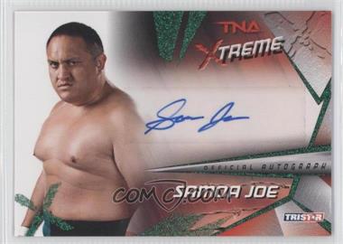 2010 TRISTAR TNA Xtreme - Autographs - Green #X35 - Samoa Joe /25