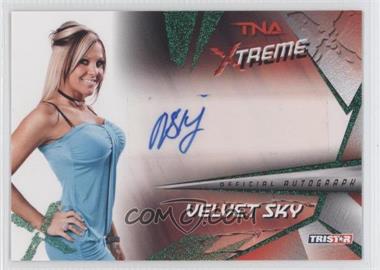 2010 TRISTAR TNA Xtreme - Autographs - Green #X48 - Velvet Sky /25