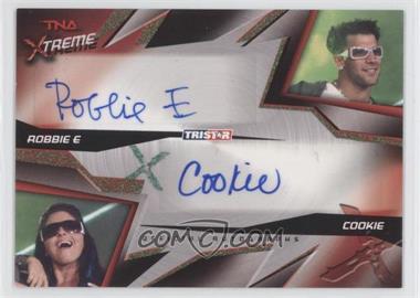 2010 TRISTAR TNA Xtreme - Dual Autographs - Green #X2-8 - Robbie E, Cookie /25