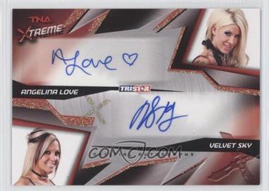 2010 TRISTAR TNA Xtreme - Dual Autographs #X2-4 - Angelina Love, Velvet Sky /99