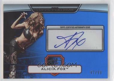 2010 Topps Platinum WWE - Autographs - Blue #125 - Alicia Fox /99