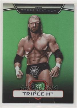 2010 Topps Platinum WWE - [Base] - Green #55 - Triple H /499