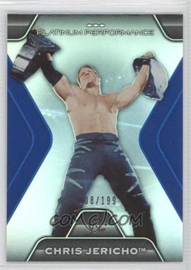 2010 Topps Platinum WWE - Platinum Performance - Blue #PP-13 - Chris Jericho /199