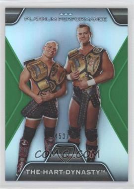 2010 Topps Platinum WWE - Platinum Performance - Green #PP-16 - The Hart Dynasty /499