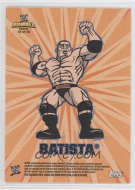 2010 Topps Rumble Pack - Stickers #18 - Batista