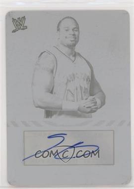 2010 Topps WWE - Autographs - Printing Plate Black #A-SH - Shad Gaspard /1