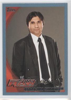 2010 Topps WWE - [Base] - Blue #54 - Ranjin Singh /2010