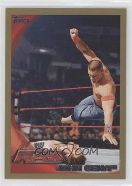 2010 Topps WWE - [Base] - Gold #1 - John Cena /50