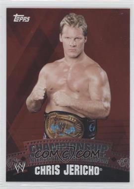 2010 Topps WWE - Championship Material - Intercontinental Championship Belt Puzzle Back #_CHJE - Chris Jericho