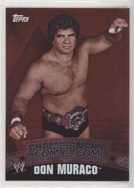 2010 Topps WWE - Championship Material - Unified Championship Belt Puzzle Back #_DOMU - Don Muraco