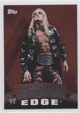 2010 Topps WWE - Championship Material - Unified Championship Belt Puzzle Back #_ED - Edge