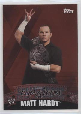 2010 Topps WWE - Championship Material - Unified Championship Belt Puzzle Back #_MAHA - Matt Hardy