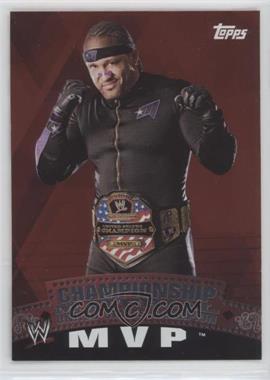 2010 Topps WWE - Championship Material - Unified Championship Belt Puzzle Back #_MVP - MVP