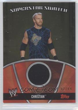 2010 Topps WWE - Superstar Swatches - Gold #S-CH - Christian /99