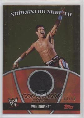 2010 Topps WWE - Superstar Swatches - Gold #S-EB - Evan Bourne /99