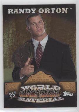 2010 Topps WWE - World Championship Material - Puzzle Back #_RAOR.1 - Randy Orton (Suit)