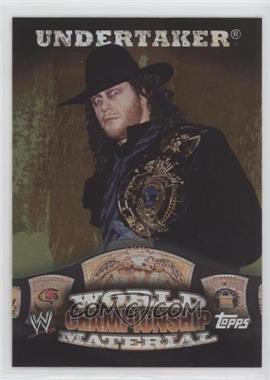 2010 Topps WWE - World Championship Material - Puzzle Back #_UNDE.1 - Undertaker (Hat)