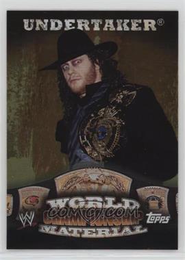 2010 Topps WWE - World Championship Material - Puzzle Back #_UNDE.1 - Undertaker (Hat)