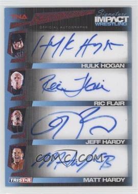 2011 TRISTAR TNA Signature Impact Wrestling - Autographs Quad - Red #S4-2 - Hulk Hogan, Ric Flair, Jeff Hardy, Matt Hardy /5