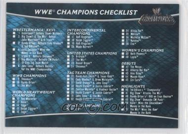2011 Topps WWE Champions - [Base] #90 - Checklist