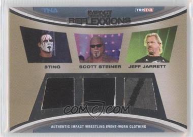 2012 TRISTAR TNA Impact Wrestling Reflexxions - Authentic Action Memorabilia - Silver #M32 - Sting, Scott Steiner, Jeff Jarrett /199