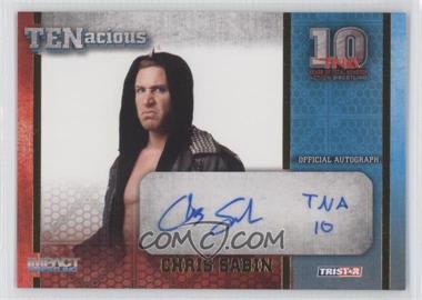 2012 TRISTAR TNA TENacious - Autographs - Gold #TEN-39 - Chris Sabin /100