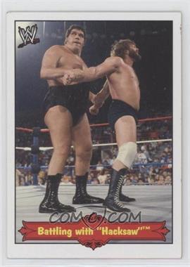 2012 Topps Heritage WWE - Andre the Giant Tribute #8 - Battling with "Hacksaw"