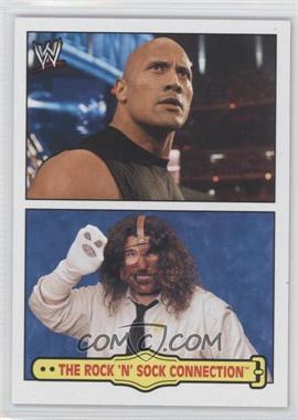 2012 Topps Heritage WWE - Fabled Tag Teams #7 - The Rock 'n' Sock Connection