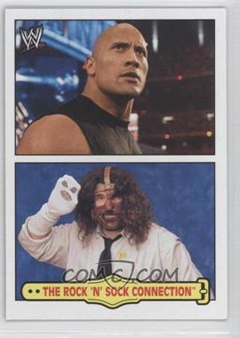 2012 Topps Heritage WWE - Fabled Tag Teams #7 - The Rock 'n' Sock Connection