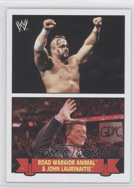 2012 Topps Heritage WWE - Family History #8 - Road Warrior Animal & John Laurinaitis